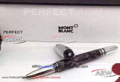 Perfect Replica Montblanc Gray Marble Barrel Starwalker Rollerball Pen